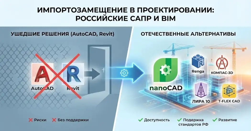 Чем заменить AutoCAD и Revit? Обзор российских САПР и BIM-систем