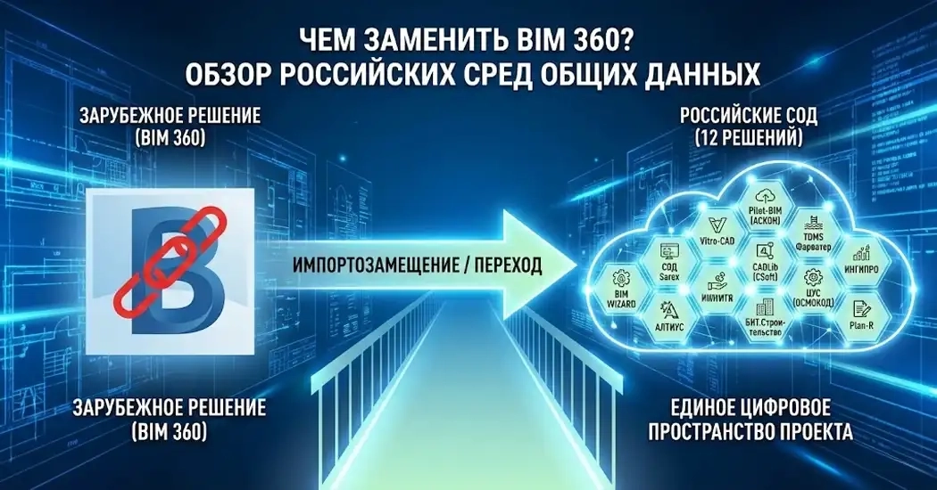 Чем заменить BIM 360? Обзор 12 российских сред общих данных (СОД)