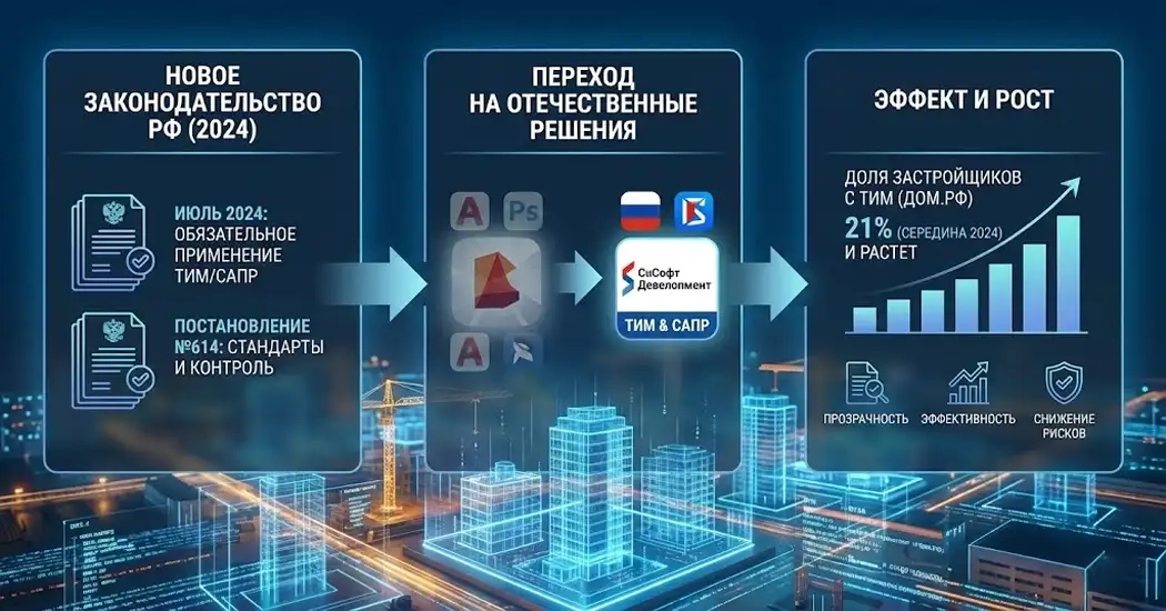 Новый этап в строительной отрасли России: переход на САПР и цифровизацию проектирования