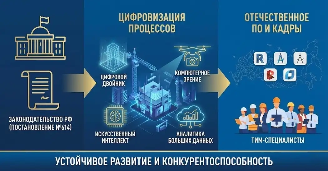 Цифровизация в строительной сфере к 2025 году: как это работает