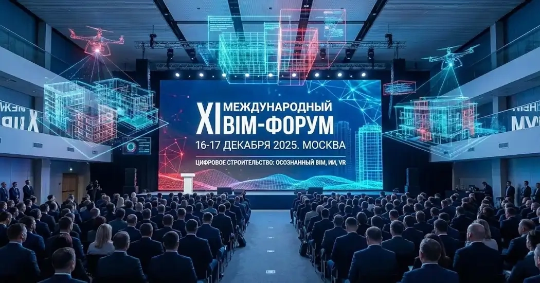 XI Международный BIM-форум пройдет 16-17 декабря 2025 в Москве